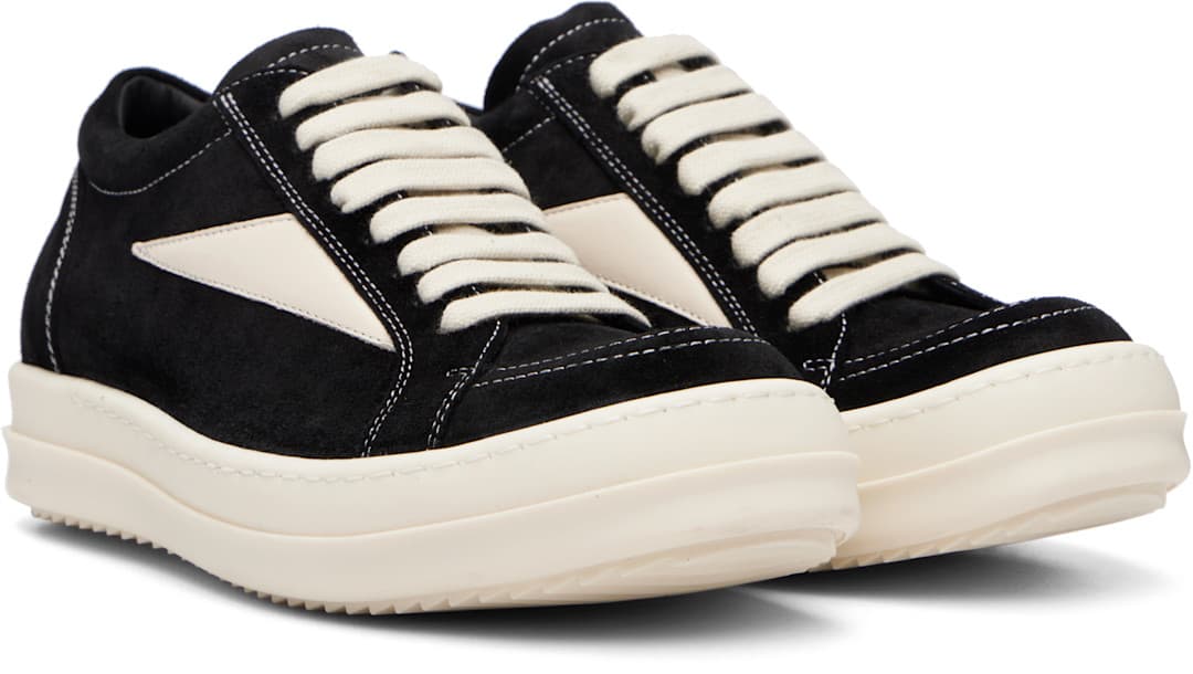 RICK OWENS Black Tower Vintage Sneaks Sneakers